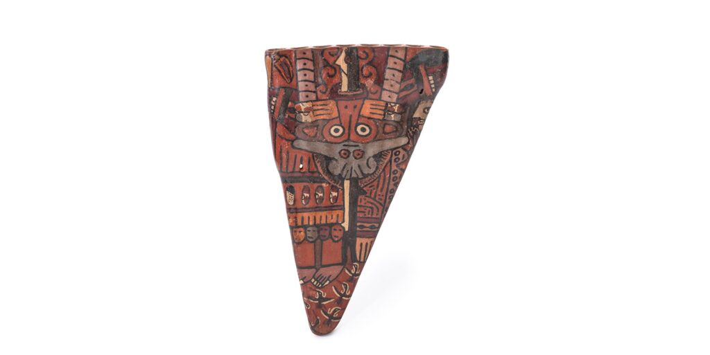 Nazca painted panpipe, 400–650
