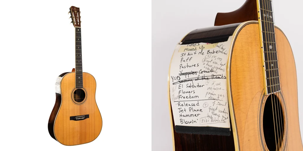 Peter Yarrow of Peter, Paul and Mary’s 12-fret dreadnought acoustic guitar