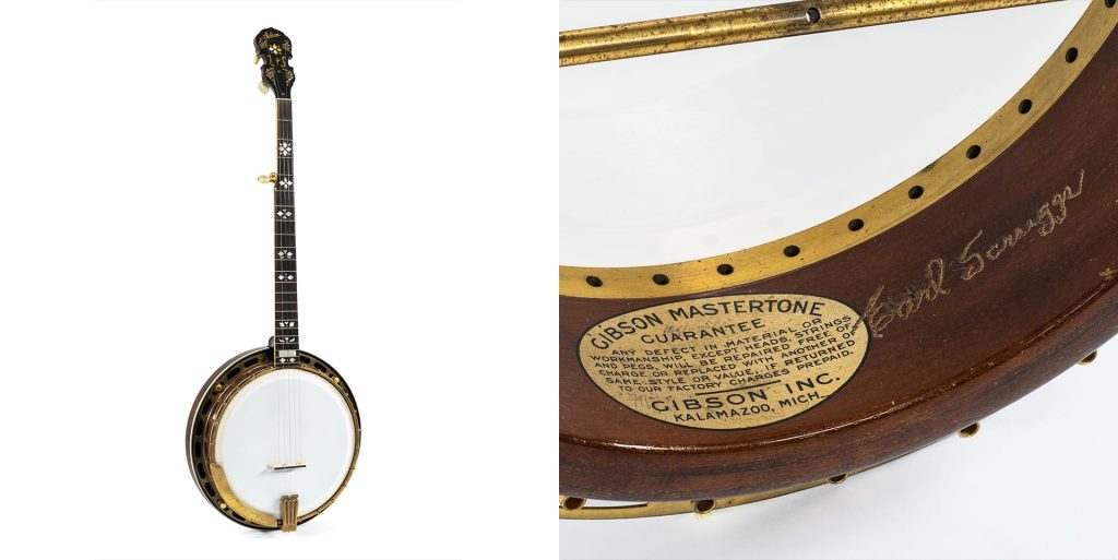 Banjo superstar and bluegrass pioneer Earl Scruggs’s gold-plated 1928 Gibson banjo