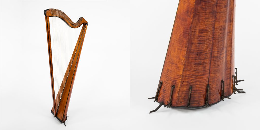 Hochbrucker pedal harp, Germany, c. 1720