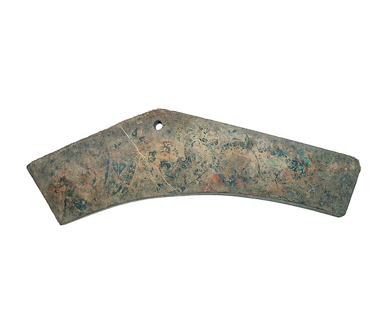 Stone chime with phoenix pattern, 475–221 BCE(approximately 2,250–2,500 years ago)